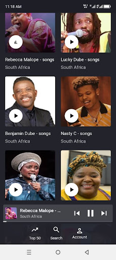 Android application South African Music: Mp3 Songs screenshort