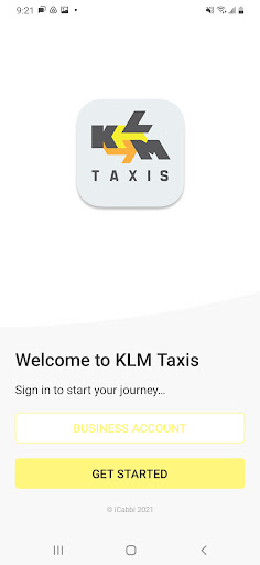 Android application KLM Taxis screenshort