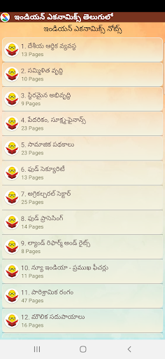Indian Economics in Telugu Screen 2