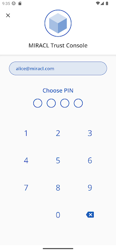 MIRACL Trust Integration Screen 2