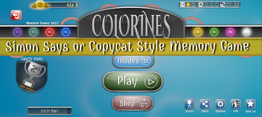 Simon Says memory Colorines Screen 2