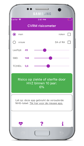CVRM risicometer Screen 2