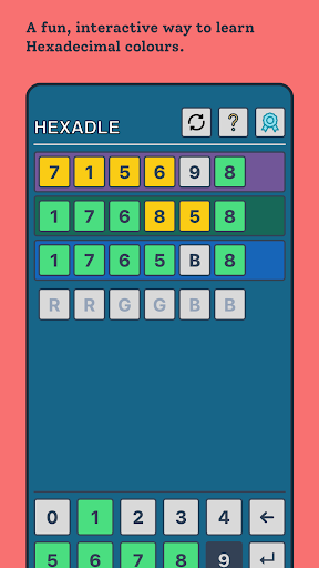 Android application Hexadle screenshort