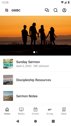 Android application GMBC Hope screenshort