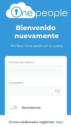 Android application OnePeople Movil screenshort