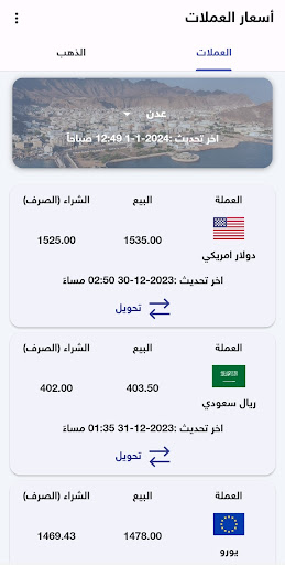 Exchange rates in Yemen 3