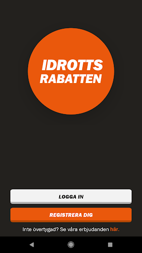 Android application Idrottsrabatten screenshort