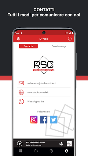 R.S.C. Radio Studio Centrale Screen 3