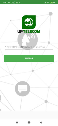 Android application Minha UP TELECOM screenshort