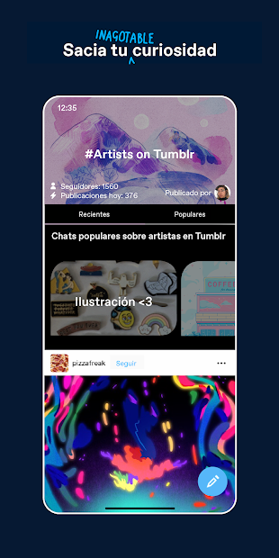 Screenshot 4 Tumblr: fandom, arte y caos android