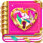 Cover Image of Download Unicorn Diary (with lock - password) 10.0.5 APK