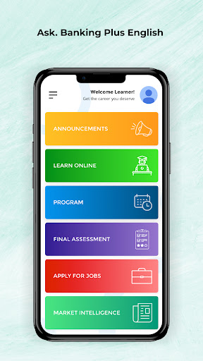Android application ask.CAREER Banking Plus screenshort