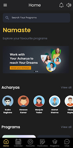 Android application Acharya4life screenshort