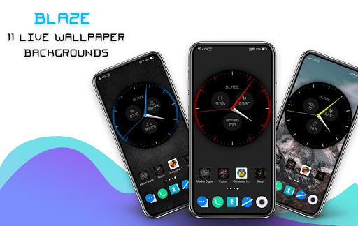 Blaze Clock Live Wallpaper
