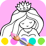 Cute Princess Coloring Book icon