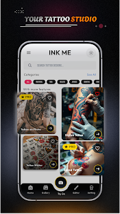 Inkme: Tattoo Maker Inkhunter Screenshot