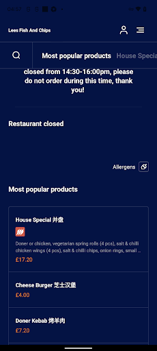 Lee’s Fish & Chips Screen 3