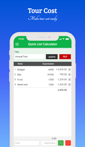 Quick List Calculator screenshot 4