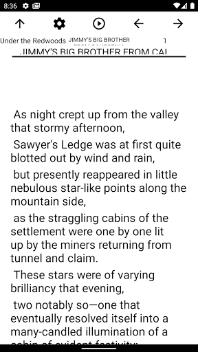 Book, Under the Redwoods Screen 2