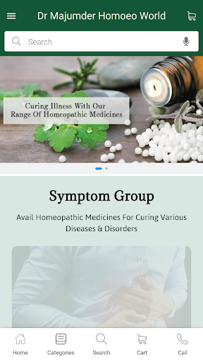 Android application Dr Majumder Homoeo World screenshort