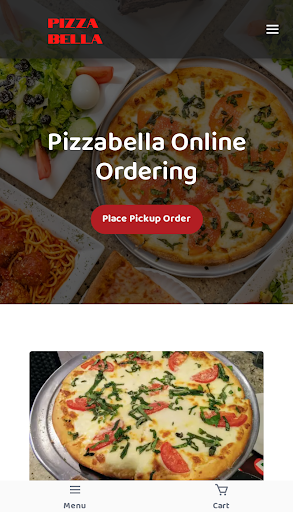Android application Pizzabella screenshort