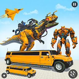 Icon image Flying Dino Robot Car Games