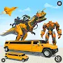 Flying Dino Robot Car Games