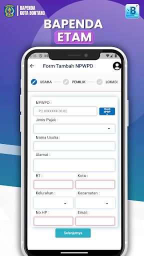 Bapenda Etam Kota Bontang Screen 3
