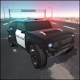 Police on highway icon