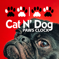 Cat N Dog Paws Clock