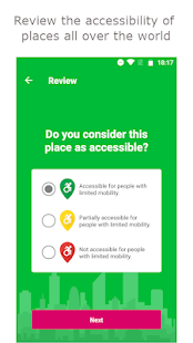 Wheelguide accessibility Screenshot