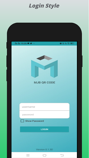 Android application MJB QRCODE screenshort