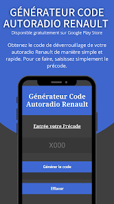 Décodeur radio pour Renault dans l'App Store