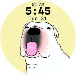 Ikonas attēls “Dog licking the screen LX111”