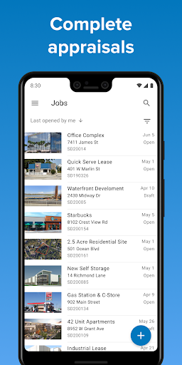 Android application Valcre screenshort