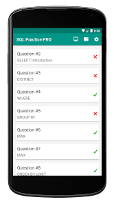 Captura 1 SQL Practice PRO - Learn DBs android