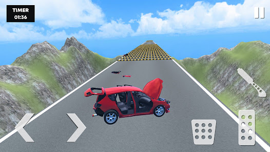 Car VS Speed Bump Car Crash  screenshots 9