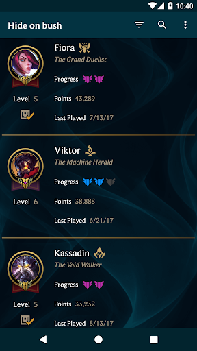 LoL Mastery and Chest Screen 2