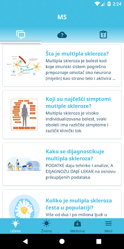 Android application Moj MS svet screenshort