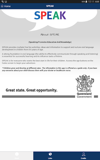 Screenshot of SPEAK