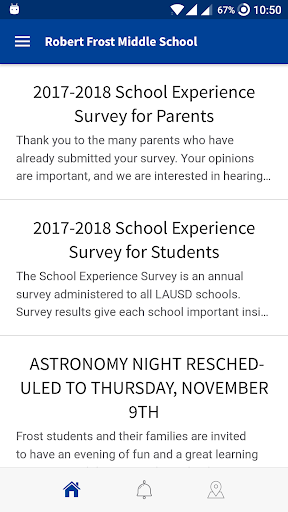 Android application Robert Frost Middle School screenshort
