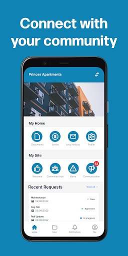 Android application Archers Community Portal screenshort