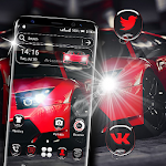 Cover Image of Download Red Car Launcher Theme  APK
