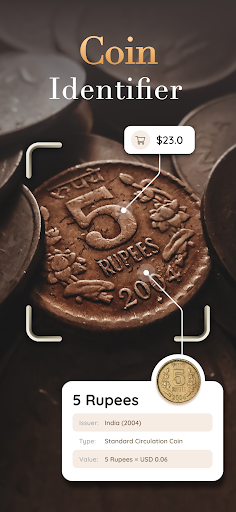 Android application Coin Identifier: Coin Value screenshort