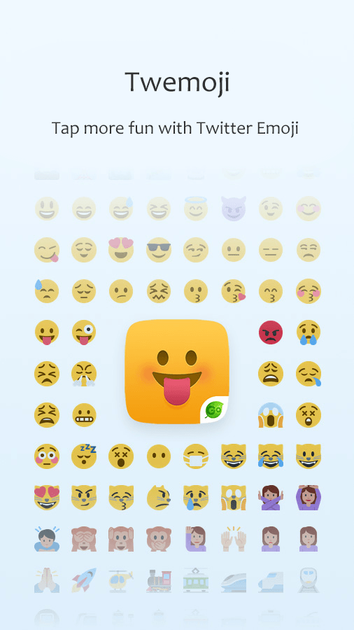 Android application Twemoji - Fancy Twitter Emoji screenshort