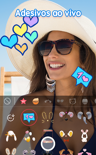 Sweet Cam: Câmera Sweet Selfie Captura de Tela do Aplicativo Android 1
