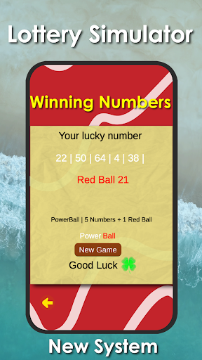 Simulator Powerball Lottery Screen 3