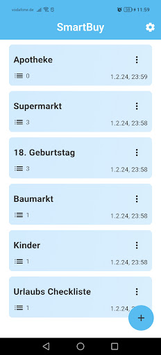 SmartBuy - Shoppinglist Screen 2
