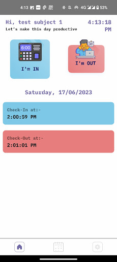 Attendance Monitor Screen 3