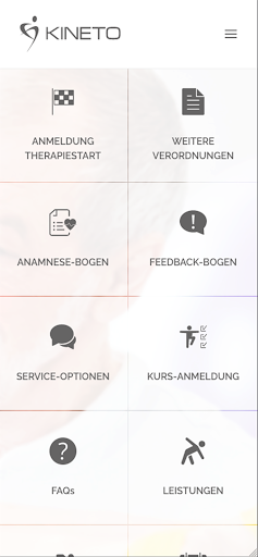Android application Kineto Physio screenshort